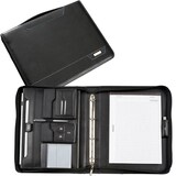 Artikelbild 1 für Alassio Ringbuchmappe SALERNO Lederimitat DIN A4 schwarz, Artikelnummer 241226