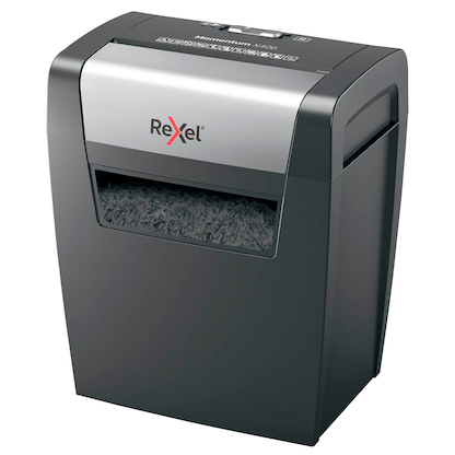 Artikelbild 3 für AKTION: Rexel Momentum X406 Aktenvernichter mit Partikelschnitt P-4, 4 x 28 mm, bis 6 Blatt, schwarz mit 10 Euro CashBack, Artikelnummer 875043
