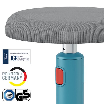 Artikelbild 5 für AKTION: LEITZ Hocker Ergo Cosy 65180061 grau, blau mit 10 Euro CashBack, Artikelnummer 518318