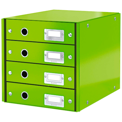 Artikelbild für AKTION: LEITZ Schubladenbox Click & Store grün 60490054, DIN A4 mit 4 Schubladen mit Prämie nach Registrierung, Artikelnummer 916864