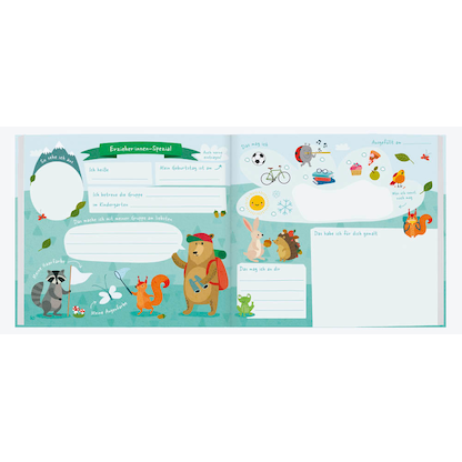 Artikelbild 6 für Häfft® Verlag Freundebuch Alle meine Kindergartenfreunde quadratisch liniert, mehrfarbig Softcover 76 Seiten, Artikelnummer 590717