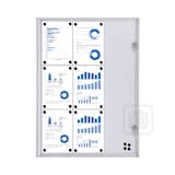 Artikelbild 1 für Showdown® Displays Schaukasten Economy XS silber 9x DIN A4, Artikelnummer 569863