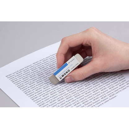 Artikelbild 5 für Tombow Radiergummi MONO SAND & RUBBER ERASER weiß, grau, 1 St., Artikelnummer 399129