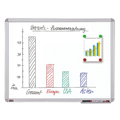 Artikelbild für dots Whiteboard 60,0 x 45,0 cm weiß spezialbeschichteter Stahl, Artikelnummer 467801