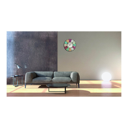 Artikelbild 2 für TFA® Wanduhr Vintage 60.3021 mehrfarbig braun Metall 5,0 x 60,5 cm, Artikelnummer 887962