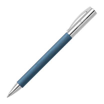 Artikelbild 1 für FABER-CASTELL Kugelschreiber Ambition Edelharz blau/silber, Schreibfarbe: schwarz, 1 St., Artikelnummer 100366