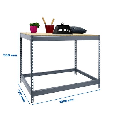 Artikelbild 2 für Simonrack Werkbank SIMONWORK BASIC 1 grau 120,0 x 75,0 x 90,0 cm, Artikelnummer 980793