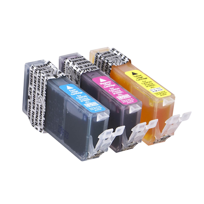 Artikelbild 3 für dots cyan, magenta, gelb Druckerpatronen kompatibel zu Canon CLI-526 C/M/Y, 3er-Set, Artikelnummer 205963