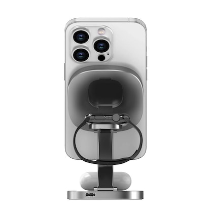 Artikelbild 5 für XLAYER MagFix Pro 3 in 1 Induktive Ladestation grau, 15 Watt, Artikelnummer 256137