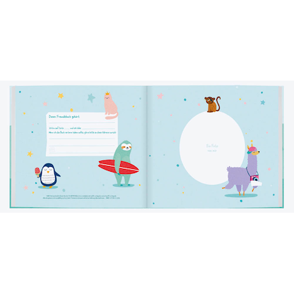 Artikelbild 3 für Häfft® Verlag Freundebuch Alle meine Kindergartenfreunde quadratisch liniert, mehrfarbig Softcover 76 Seiten, Artikelnummer 590717