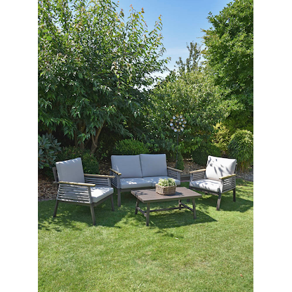 Artikelbild 6 für Garden Pleasure Loungegruppe DENIA beige, braun Metall, 12-teilig, Artikelnummer 544112