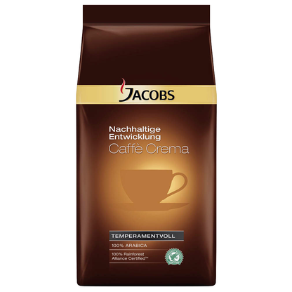 Artikelbild 23 für JACOBS Nachhaltige Entwicklung - Caffè Crema Kaffeebohnen, Arabicabohnen kräftig, 1,0 kg, Artikelnummer 661892