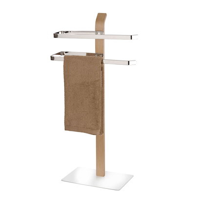 Artikelbild 3 für WENKO Handtuchständer Samona silber/braun, Artikelnummer 805277