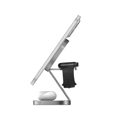 Artikelbild 6 für XLAYER MagFix Pro 3 in 1 Induktive Ladestation grau, 15 Watt, Artikelnummer 256137