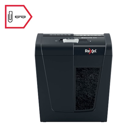 Artikelbild 9 für Rexel Secure S5 Aktenvernichter mit Streifenschnitt P-2, 6 mm, bis 5 Blatt, schwarz, Artikelnummer 437131