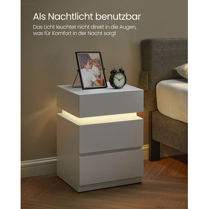 Artikelbild 5 für VASAGLE Nachttisch weiß 40,0 x 35,0 x 55,0 cm, Artikelnummer 438808