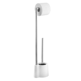 Artikelbild 1 für WENKO WC-Garnitur Avola weiß, silber Metall, Artikelnummer 529920