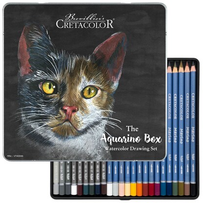 Artikelbild 15 für Brevillier's CRETACOLOR The Aquarino Box Aquarellstifte farbsortiert, 1 Set, Artikelnummer 225791