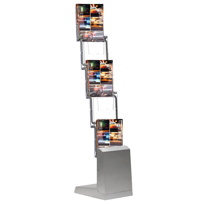 Artikelbild 10 für update displays Prospektständer silber DIN A4 5 Fächer, Artikelnummer 287957