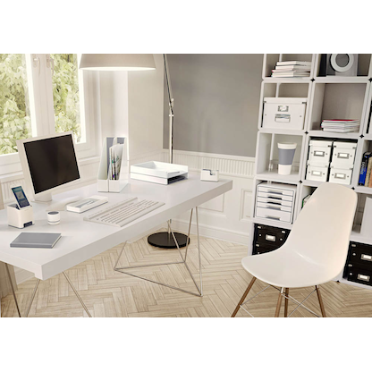 Artikelbild 2 für AKTION: LEITZ Tischabroller WOW Duo Colour perlweiß/grau mit Prämie nach Registrierung, Artikelnummer 311086