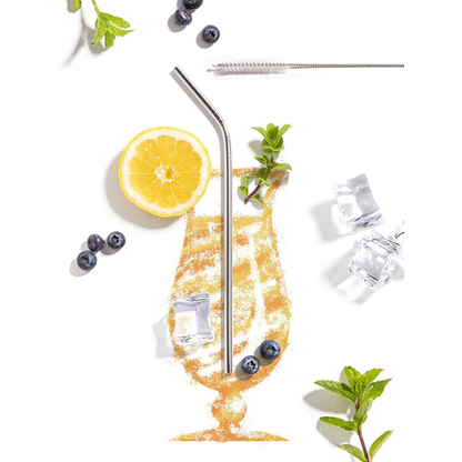 Artikelbild 3 für 6 chg Edelstahl-Strohhalme EasyDo silber, Artikelnummer 106371