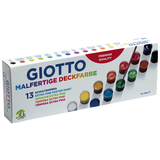 Artikelbild 1 für GIOTTO Schulmalfarben farbsortiert 13x 18,0 ml, Artikelnummer 254431