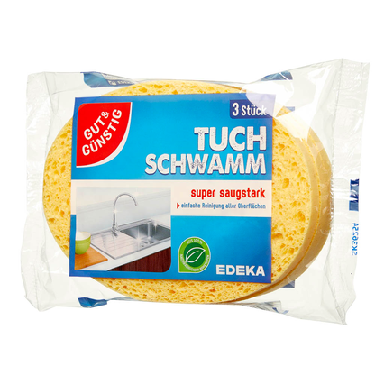 Artikelbild 3 für GUT&GÜNSTIG Schwammtücher Naturfaser, 3 St., Artikelnummer 987964