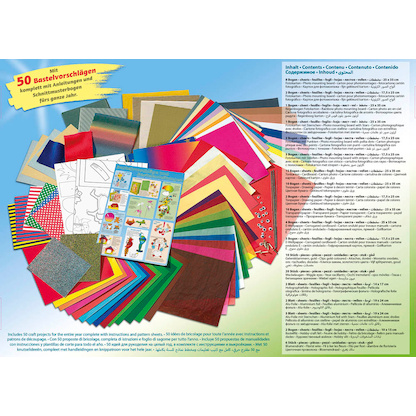 Artikelbild 2 für folia Bastelset JUMBO 107-tlg. mehrfarbig, Artikelnummer 509836