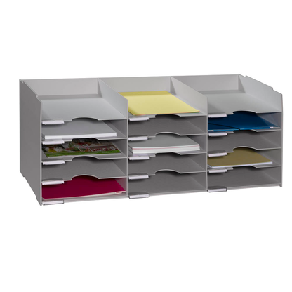 Artikelbild für PAPERFLOW Sortierstation lichtgrau mit 15 Fächer, Artikelnummer 682005