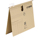 Artikelbild 1 für 50 ELBA Hängehefter vertic ULTIMATE Karton naturbraun 1 x kaufmännische Heftung, Artikelnummer 394171