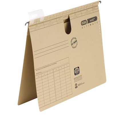 Artikelbild 24 für 50 ELBA Hängehefter vertic ULTIMATE Karton naturbraun 1 x kaufmännische Heftung, Artikelnummer 394171