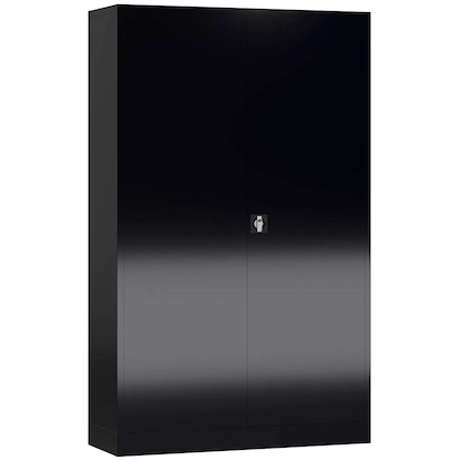 Artikelbild 2 für ClassiX Metallschrank X-530389 tiefschwarz 120,0 x 60,0 x 194,5 cm, aufgebaut, Artikelnummer 184269