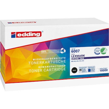 Artikelbild 2 für edding EDD-6007 schwarz Toner kompatibel zu LEXMARK 50F0XA0, Artikelnummer 602944