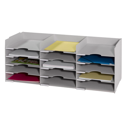 Artikelbild 2 für PAPERFLOW Sortierstation lichtgrau mit 15 Fächer, Artikelnummer 682005