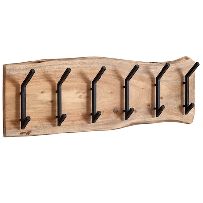 Artikelbild 7 für WOHNLING Wandgarderobe WL6.359 akazie Holz 6 Haken 100,0 x 29,0 cm, Artikelnummer 908543