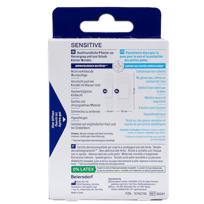 Artikelbild 4 für Hansaplast Pflaster SENSITIVE 46041 weiß, 20 St., Artikelnummer 148709