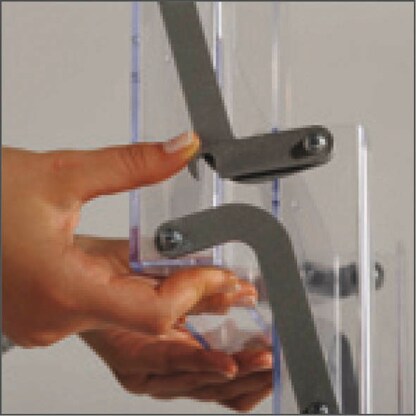 Artikelbild 5 für update displays Prospektständer silber DIN A4 5 Fächer, Artikelnummer 287957