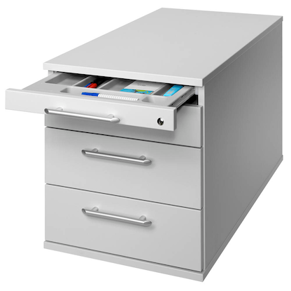 Artikelbild 6 für HAMMERBACHER Solid TC30 Rollcontainer lichtgrau 4 Auszüge 42,8 x 80,0 x 51,2 cm, Artikelnummer 293391