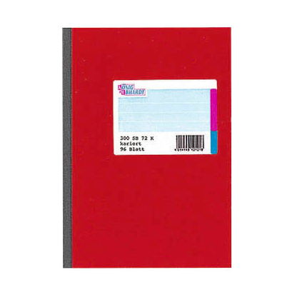 Artikelbild 2 für KÖNIG & EBHARDT Geschäftsbuch DIN A6 kariert, rot Softcover 192 Seiten, Artikelnummer 508606