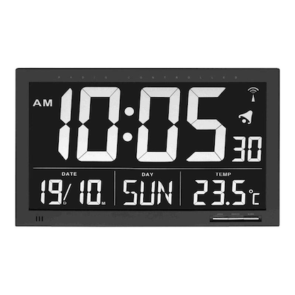 Artikelbild 5 für TFA® digitale Funkwanduhr 60.4505 schwarz Kunststoff, Artikelnummer 887690