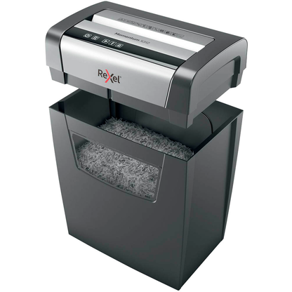 Artikelbild 3 für Rexel Momentum X312 Aktenvernichter mit Partikelschnitt P-3, 5 x 42 mm, bis 12 Blatt, schwarz, Artikelnummer 875075