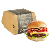 Artikelbild 1 für 50 PAPSTAR Burger-Boxen Good Food 9,0 x 9,0 cm, Artikelnummer 546416