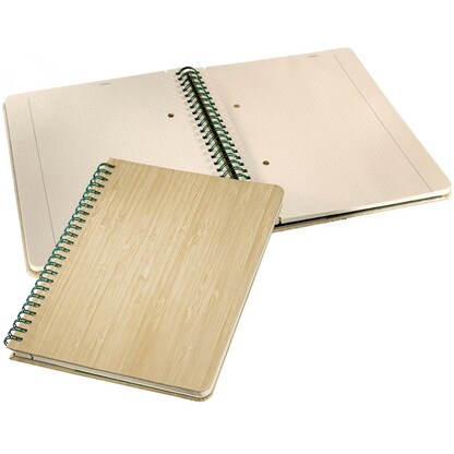 SIGEL Notizbuch Bambus ca. DIN A5 punktkariert, beige Hardcover 160 Seiten,  1 St. | office discount