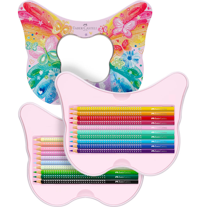 Artikelbild 22 für FABER-CASTELL Geschenkset Schmetterling Sparkle Buntstifte farbsortiert, 20 St., Artikelnummer 106326