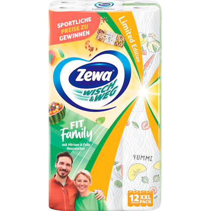 Artikelbild 20 für AKTION: Zewa Küchenrollen WISCH&WEG Fit Family 2-lagig, 12 Rollen, Artikelnummer 285469