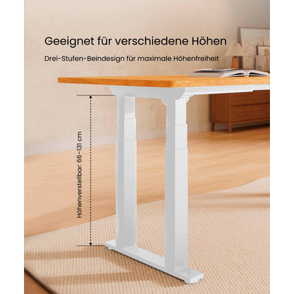 Artikelbild 4 für FlexiSpot E7 Plus elektrisch höhenverstellbares Schreibtischgestell weiß ohne Tischplatte, Kufen-Gestell weiß 99,0 - 159,0 x 68,0 cm, Artikelnummer 656529