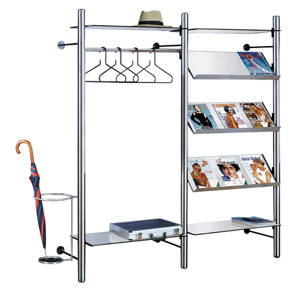 Artikelbild 2 für Kerkmann Wandgarderobe Garderobenelement arte 33686181 silber Metall 80,0 x 190,0 cm, Artikelnummer 531574