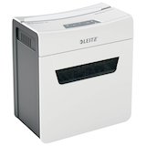 Artikelbild 1 für LEITZ IQ 6X Protect Premium Aktenvernichter mit Partikelschnitt P-4, 4 x 40 mm, bis 6 Blatt, weiß, Artikelnummer 436463