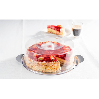 Artikelbild 3 für APS Tortenplatte mit Haube transparent/silber 30,0 cm, Artikelnummer 194679