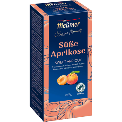 Artikelbild für Meßmer Süße Aprikose Tee 25 Portionen, Artikelnummer 253918